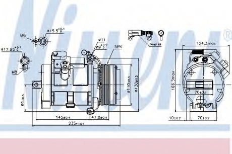 Компрессор, кондиционер NISSENS 89077