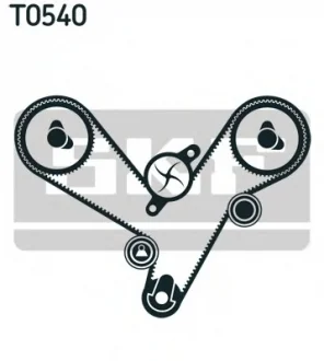 Комплект ГРМ (ремень+ролик) SKF VKMA 95913-1