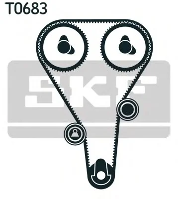 Комплект ременя ГРМ (вироб-во) SKF VKMA 94010 (фото 1)