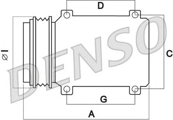 Компрессор кондиционера DENSO DCP50120 (фото 1)