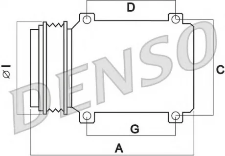 Компресор кондиціонера DENSO DCP50120