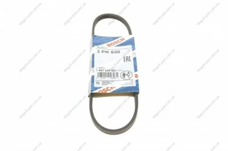 Ремень П-клиновый 3PK630 BOSCH 1 987 947 881