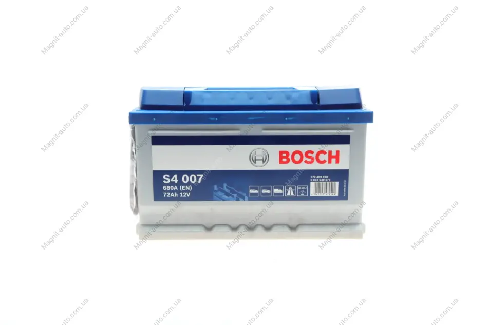 Акумулятор Bosch 12В/72Аг/680А/16,7кг BOSCH 0092S40070 (фото 1)