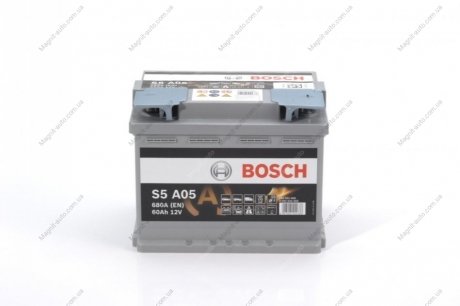 Акумуляторна батарея 60А BOSCH 0092S5A050