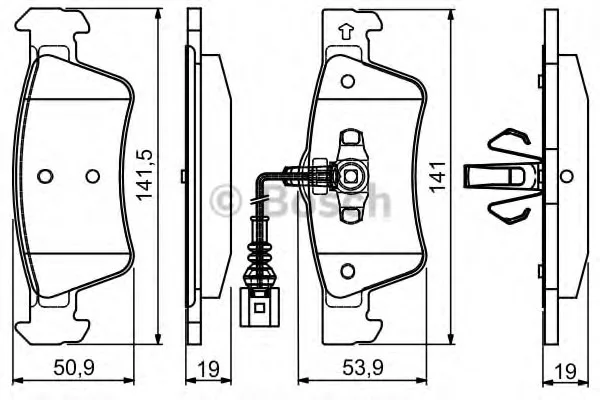 Тормозные колодки Bosch BOSCH 0986495115 (фото 1)