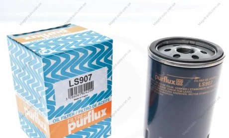 Фильтр масляный, MAZDA 2,03-07/Escort 80-02, Fiesta 03-, Focus 98-04,Mondeo 93-96, 1.1-2.0 Purflux LS907