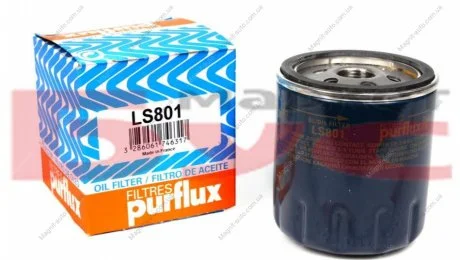 Фильтр масляный, FORD Mondeo, Fiesta, Sierra, Escort, 1.8D/TD, -00 Purflux LS801