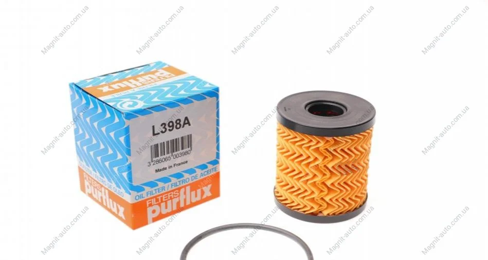 Масляний фільтр VOLVO C30, C70 II, S40 II, S80 II, V50, V70 III CITROEN BERLINGO, BERLINGO MULTISPACE, C-CROSSER, C-CROSSER ENTERPRISE, C-ELYSEE, C2, C2 ENTERPRISE, C3 I, C3 II 1.1-2.2D 06.96- Purflux L398A (фото 1)