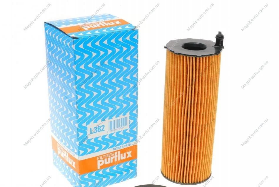 Фильтр масляный, AUDI A4, A5, A6, A8, Q7; VW Phaeton, Touareg 2.7-4.2TDI 03-15 Purflux L382 (фото 1)