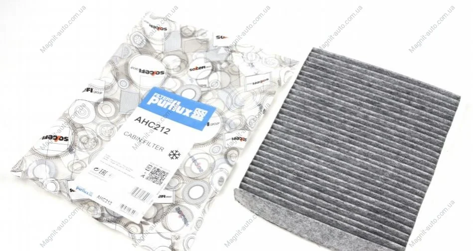 Фільтр салону, вугільний, FORD C-Max, Focus, Galaxy, Kuga, Mondeo, S-Max, 03- Purflux AHC212 (фото 1)