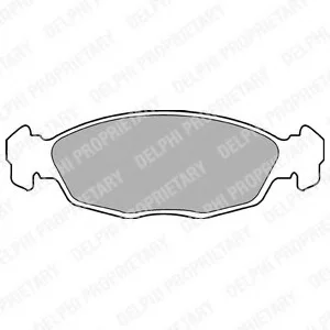 Тормозные колодки дисковые OPEL/DAEWOO Astra/Combo/Tigra/Vectra/Corsa/Lanos/Nexia \'91-98 Delphi LP702 (фото 1)
