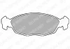 Тормозные колодки дисковые OPEL/DAEWOO Astra/Combo/Tigra/Vectra/Corsa/Lanos/Nexia \'91-98 Delphi LP702 (фото 1)