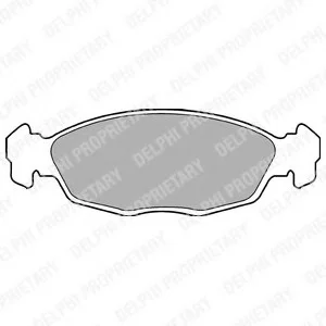 Гальмівні колодки дискові OPEL/DAEWOO Astra/Combo/Tigra/Vectra/Corsa/Lanos/Nexia \'91-98 Delphi LP702