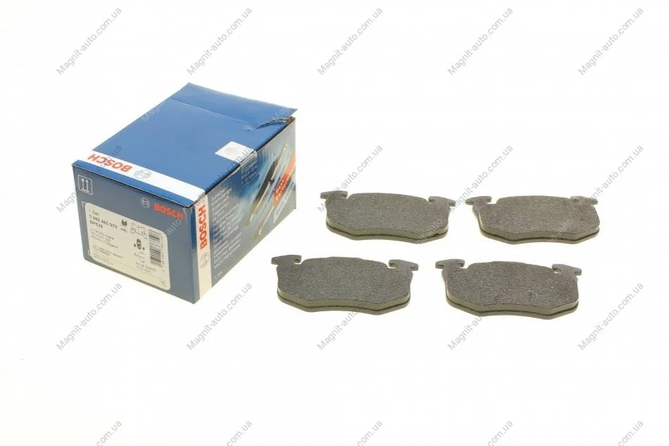 Тормозные колодки, дисковые. BOSCH 0 986 460 970 (фото 1)