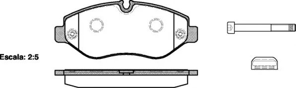 Колодки гальмівні, передні, DB318 (тип BREMBO) ROADHOUSE 2124500 (фото 1)