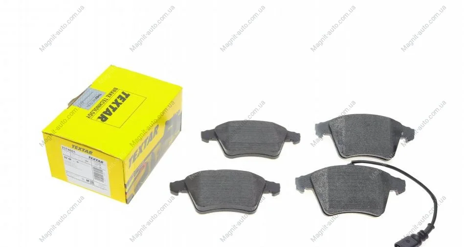 Комплект гальмівних колодок переднього., VW CALIFORNIA T5 CAMPER, MULTIVAN T5, TRANSPORTER T5 1.9D-3.2 04.03-08.15 TEXTAR 2374601 (фото 1)