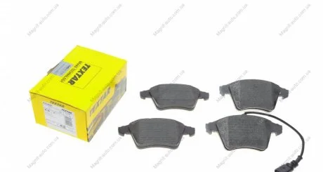 Комплект гальмівних колодок переднього., VW CALIFORNIA T5 CAMPER, MULTIVAN T5, TRANSPORTER T5 1.9D-3.2 04.03-08.15 TEXTAR 2374601
