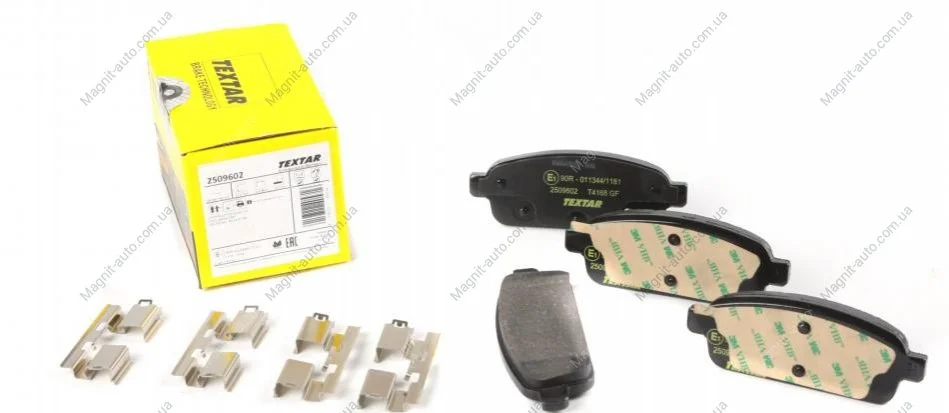Комплект тормозных колодок задн.), BUICK ENCORE CHEVROLET AVEO, CRUZE, ORLANDO, TRAX, VOLT OPEL AMPERA, ASTRA H CLASSIC, ASTRA J, ASTRA J GTC, CASCADA 1.3D-2.0D 01.09- TEXTAR 2509602 (фото 1)