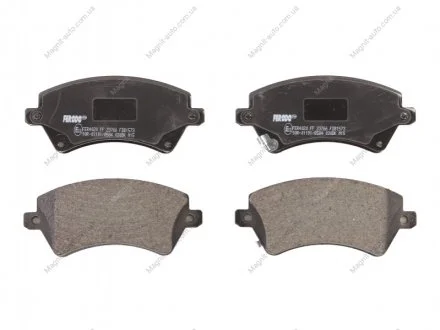 Комплект тормозных колодок переднего., TOYOTA COROLLA, COROLLA VERSO 1.4-2.0D 05.97-03.08 FERODO FDB1573