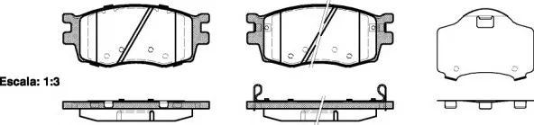Колодки тормозные дисковые ROADHOUSE 2120802 (фото 1)