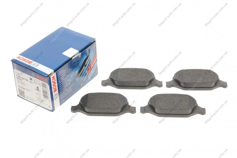 Колодки гальмівні BOSCH 0 986 424 756 (фото 1)