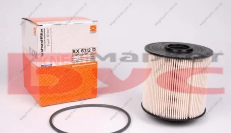 Фільтр паливний, OM904 4.3D MAHLE / KNECHT KX 67/2D