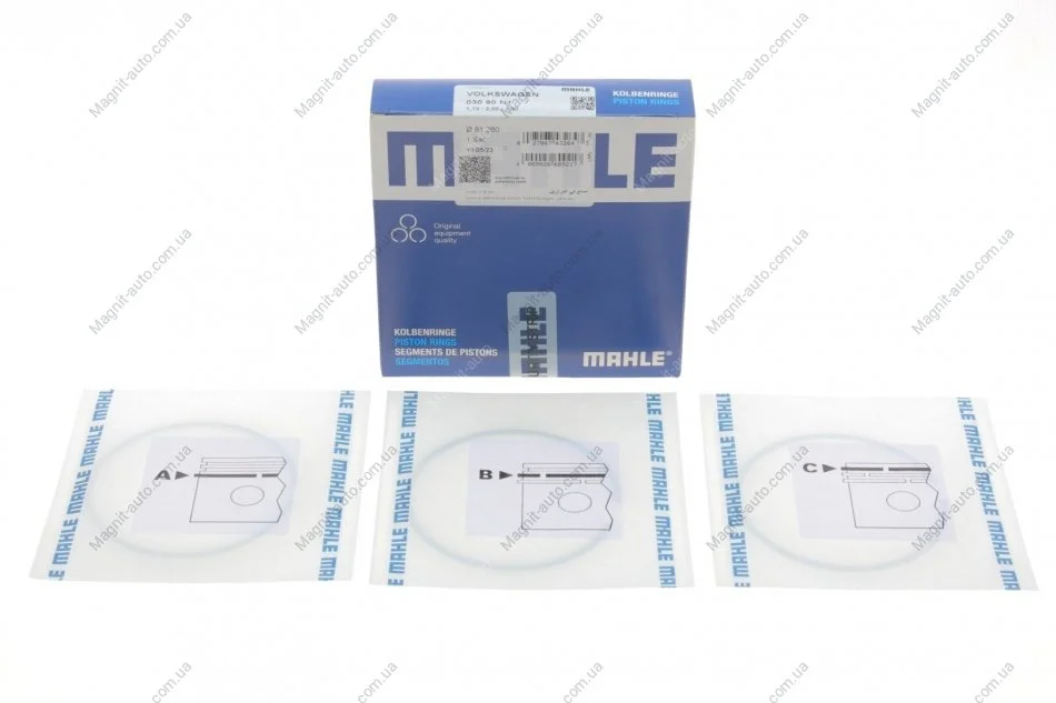 Кольца поршневые MAHLE / KNECHT 030 90 N1 (фото 1)