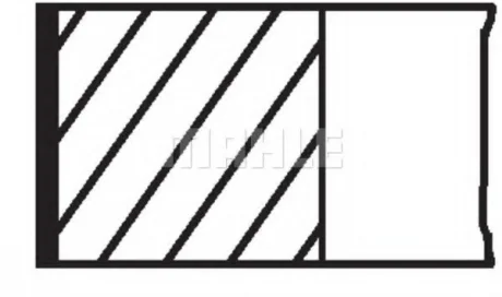 Кольца поршневые Mahle MAHLE / KNECHT 02808N1