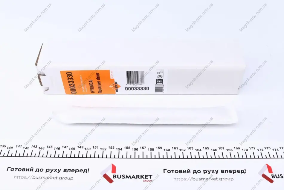 Осушувач кондиціонера HYUNDAI ACCENT II, ACCENT III, BAYON, COUPE II, ELANTRA III, ELANTRA IV, ELANTRA V, ELANTRA VI, EQUUS / CENTENNIAL, GENESIS, GETZ, GRAND SANTA FÉ 1.0-Electric 09.99- NRF 33330 (фото 1)