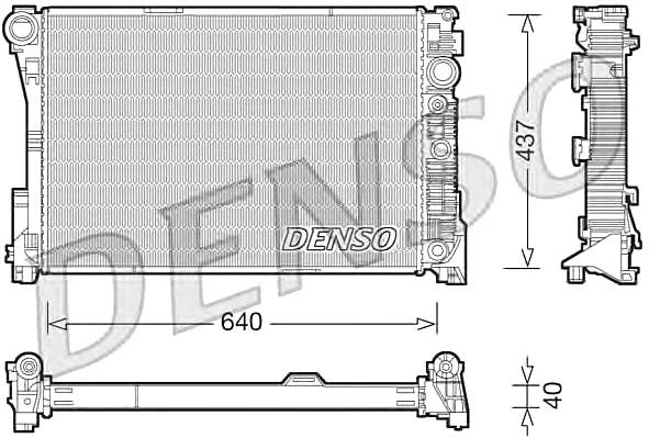 Радиатор охлаждения Mercedes-benz DB E212 2.2 OM651 DENSO DRM17046 (фото 1)