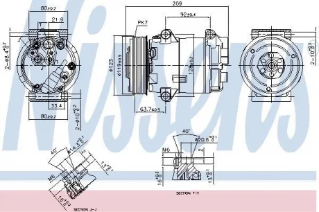 Компрессор, кондиционер NISSENS 89323