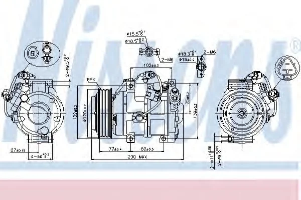 Компресор кондиціонера First Fit NISSENS 89511 (фото 1)