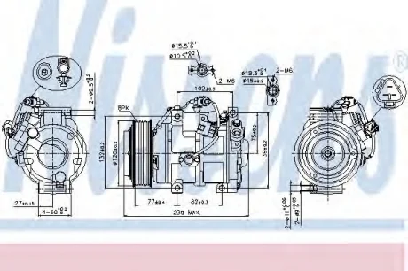 Компрессор кондиционера First Fit NISSENS 89511
