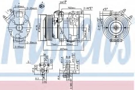 Компресор кондиціонера NISSENS 89558