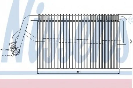 Випаровувач, кондиціонер NISSENS 92221