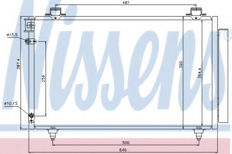 Конденсатор, кондиционер NISSENS 940081