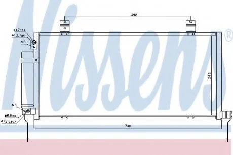 Конденсер кондиціонера NISSENS 940164