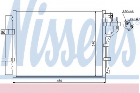 Конденсатор, кондиционер NISSENS 940219