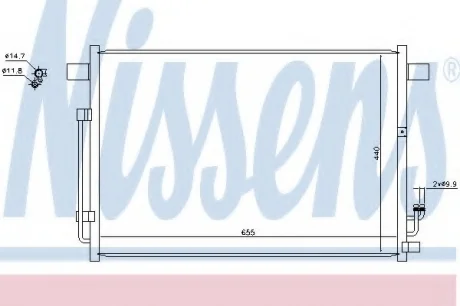 Радиатор кондиционера NISSENS 940403