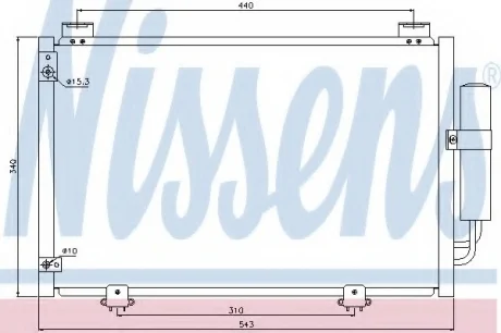 Конденсатор, кондиционер NISSENS 94581