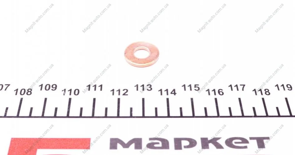 Ущільнююче кільце форсунки Bosch,VDO 7,2 x 16 x 1,5 Ford, PSA ELRING 182.350 (фото 1)