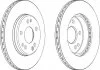 Диск гальмівний, передній, 284mm 190 (W201), E (W124) 85-96 FERODO DDF181 (фото 1)