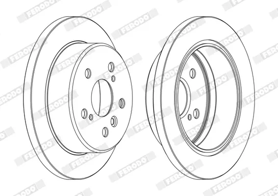 Тормозной диск Ferodo FERODO DDF1598C (фото 1)