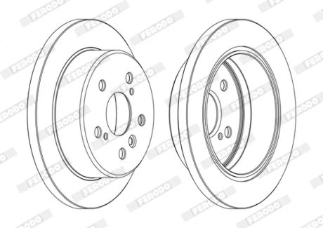 Тормозной диск Ferodo FERODO DDF1598C
