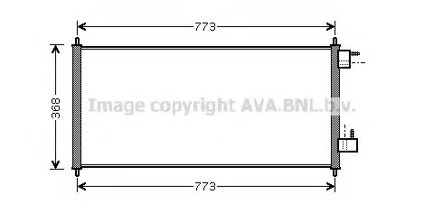 Конденсер кондіционера (вир-во AVA) AVA COOLING FDA 5361 (фото 1)