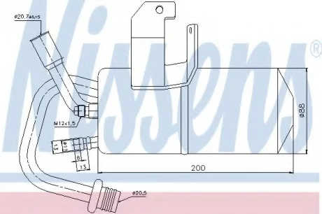 Осушитель кондиционера NISSENS 95317
