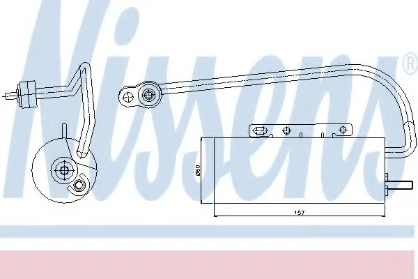 Осушитель кондиционера CADILLAC BLS (2006) 2.0 T NISSENS 95339 (фото 1)