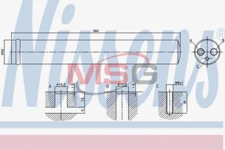 Осушитель, кондиционер NISSENS 95525