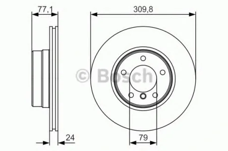 Тормозной диск BOSCH 0986479S29