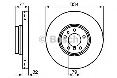 Тормозной диск Bosch BOSCH 0986478623